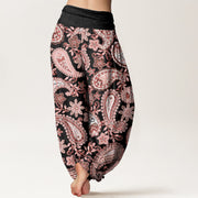 Buddha Stones Casual Paisley Pattern Women's Elastic Waist Harem Pants - image 10