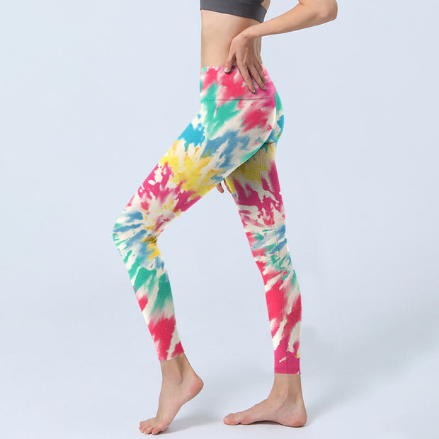 Buddha Stones Spiral Shape Print Exercise Leggings Women's Yoga Pants - image 3