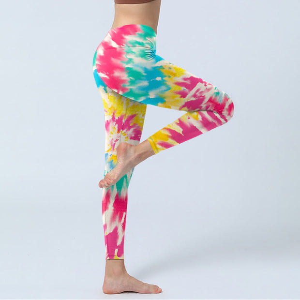 Buddha Stones Spiral Shape Print Exercise Leggings Women's Yoga Pants - image 5