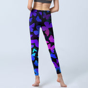 Buddha Stones Gradient Butterfly Print Exercise Leggings Women's Yoga Pants - image 7