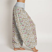 Buddha Stones Animal Stripes Design Women's Elastic Waist Harem Pants - image 7