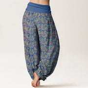 Buddha Stones Animal Stripes Design Women's Elastic Waist Harem Pants - image 9