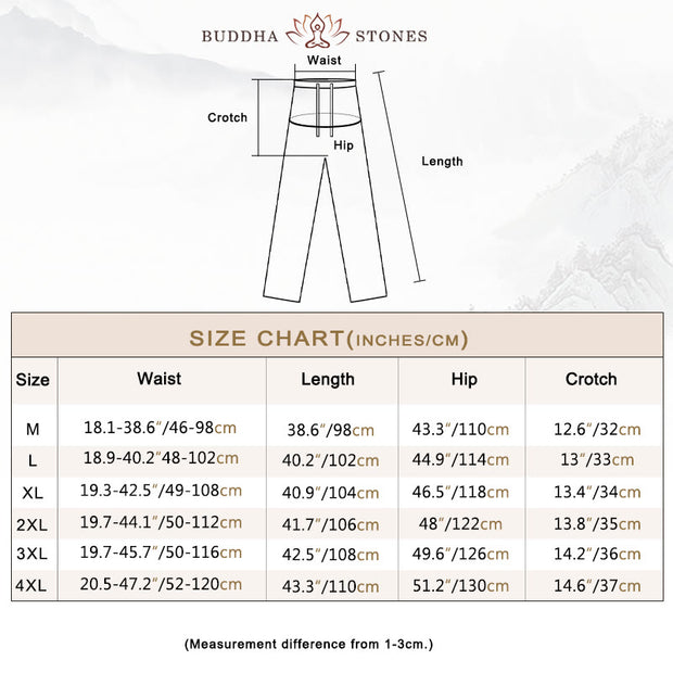 Buddha Stones Tang Frog-Button Three Quarter Sleeve Shirt Wide Leg Pants Cotton Linen Men's Suit (Extra 30% Off | USE CODE: FS30) - image 2