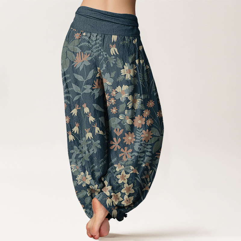 Buddha Stones Cotton Casual Daisy Flowers Leaves Design Women's