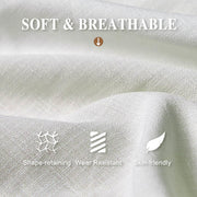 Buddha Stones Casual White Flower Grass Pattern Women's Elastic Waist Harem Pants