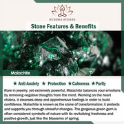 FREE Today: Anti-Anxiety and Purity Natural Malachite Black Magnetite Black Obsidian Double Row Beads Bracelet