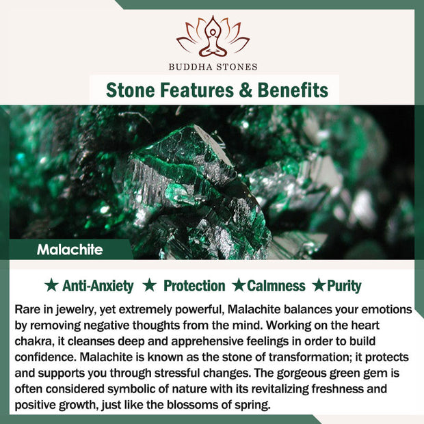 FREE Today: Anti-Anxiety and Purity Natural Malachite Black Magnetite Black Obsidian Double Row Beads Bracelet