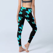 Buddha Stones Butterfly Starlight Print Exercise Leggings Women's Yoga Pants - image 4