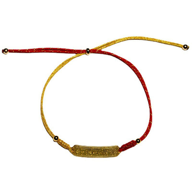 FREE Today: Luck and Protection 14K Gold-plated Copper Amulet Red Golden Rope Bracelet