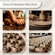 Buddha Stones Handmade Chinese Jianzhan Koi Fish Lotus Leaf Ceramic Teacup Kung Fu Tea Cup 150ml - image 10