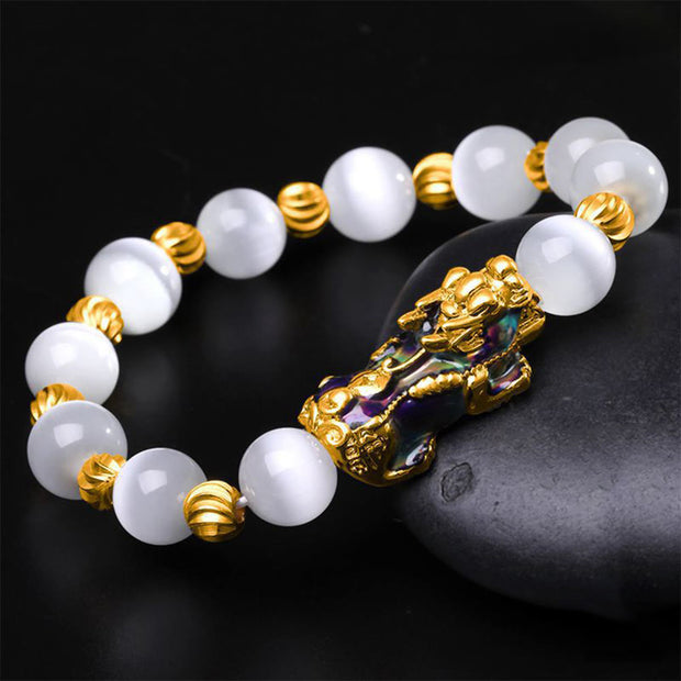 FREE Today: Support and Wealth Cat Eye Color Change PiXiu Bracelet