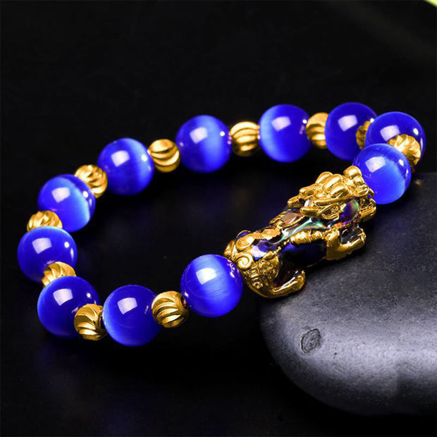 FREE Today: Support and Wealth Cat Eye Color Change PiXiu Bracelet