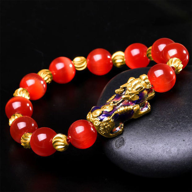 FREE Today: Support and Wealth Cat Eye Color Change PiXiu Bracelet