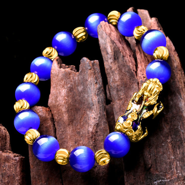 FREE Today: Support and Wealth Cat Eye Color Change PiXiu Bracelet