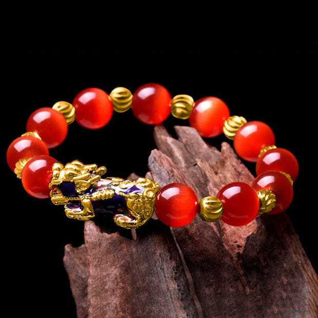 FREE Today: Support and Wealth Cat Eye Color Change PiXiu Bracelet