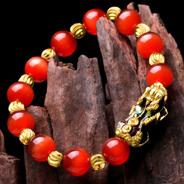 FREE Today: Support and Wealth Cat Eye Color Change PiXiu Bracelet