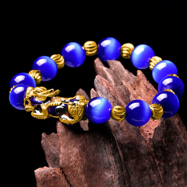 FREE Today: Support and Wealth Cat Eye Color Change PiXiu Bracelet