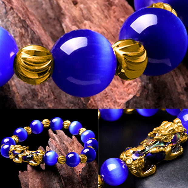 FREE Today: Support and Wealth Cat Eye Color Change PiXiu Bracelet