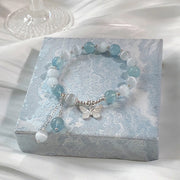 FREE Today: Support and Love Cat's Eye Aquamarine Butterfly Charm Bracelet