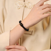 FREE Today: Happiness and Positive Tibetan Coconut Shell Auspicious Clouds Bracelet