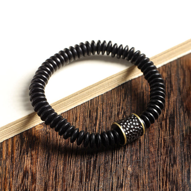 FREE Today: Happiness and Positive Tibetan Coconut Shell Auspicious Clouds Bracelet