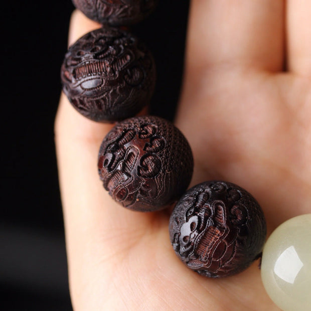 FREE Today: Warmth and Cure Tibetan Rosewood Engraving PiXiu Bracelet