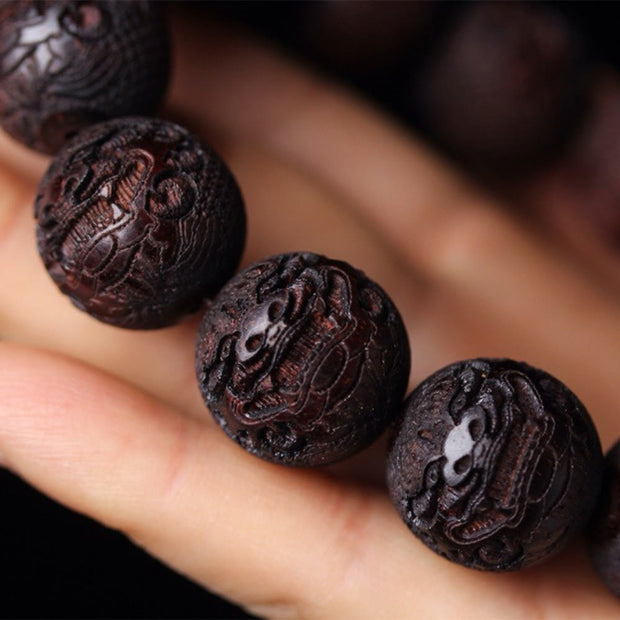 FREE Today: Warmth and Cure Tibetan Rosewood Engraving PiXiu Bracelet