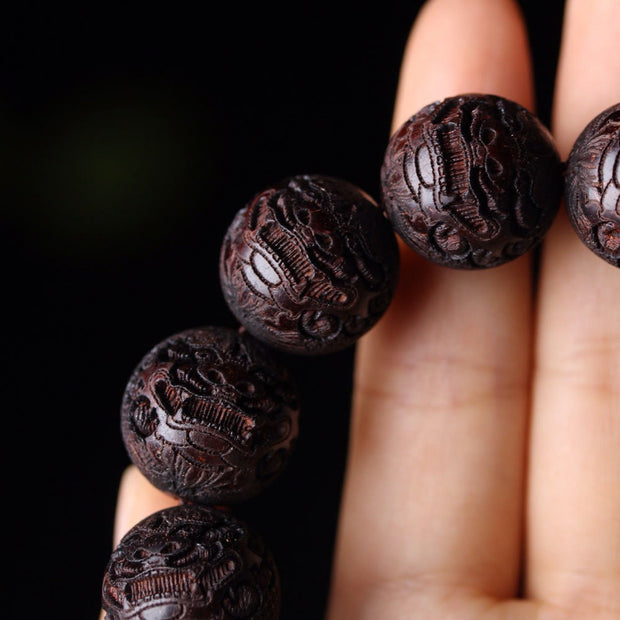 FREE Today: Warmth and Cure Tibetan Rosewood Engraving PiXiu Bracelet
