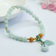 FREE Today: Abundance and Auspicious Jade Beads Leaf Peace Buckle Bracelet