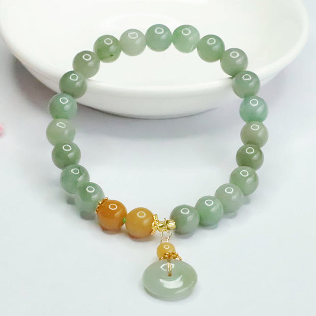 FREE Today: Abundance and Fortune Jade Beads Peace Buckle Bracelet