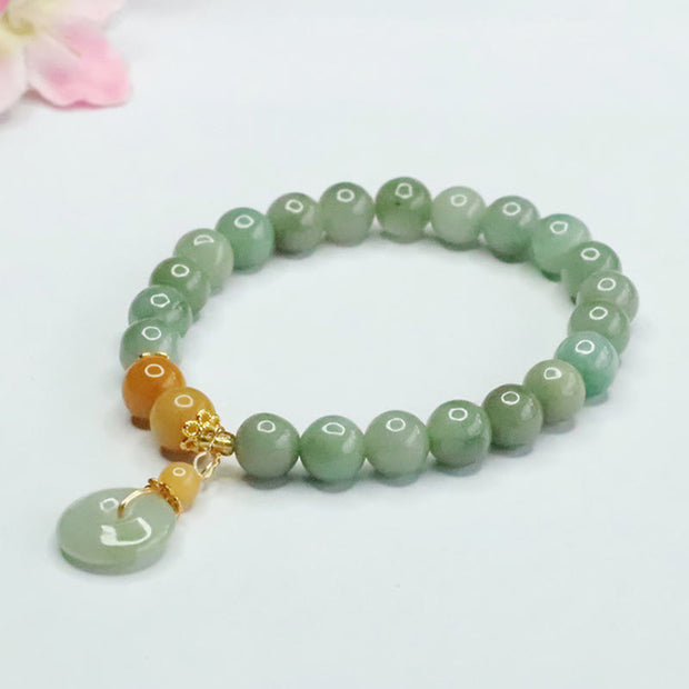 FREE Today: Abundance and Fortune Jade Beads Peace Buckle Bracelet