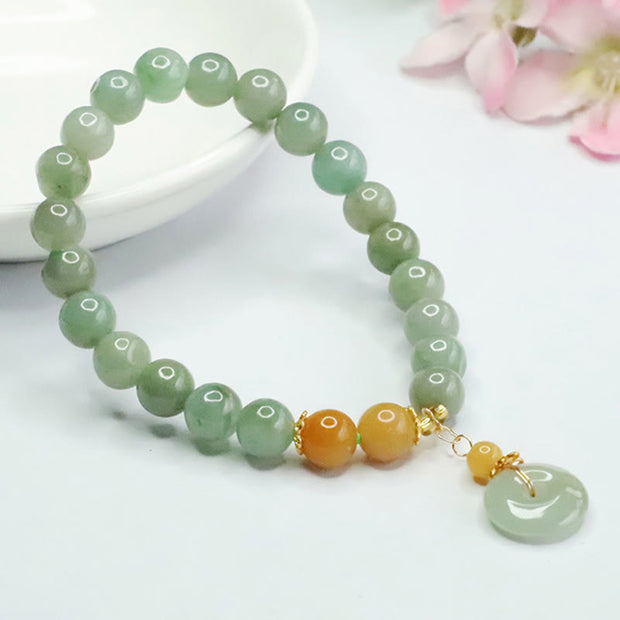 FREE Today: Abundance and Fortune Jade Beads Peace Buckle Bracelet