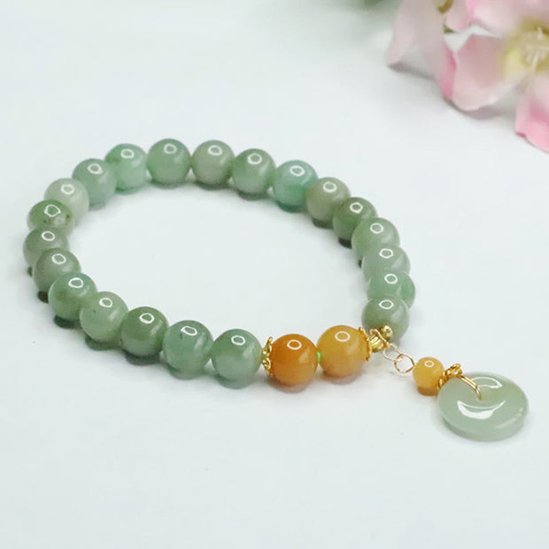 FREE Today: Abundance and Fortune Jade Beads Peace Buckle Bracelet