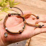 FREE Today: Protection Luck Handmade Tibetan Zakiram Goddess Of Wealth Wood Braided Bracelet