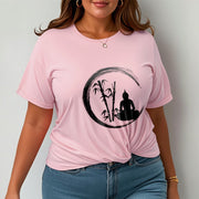Buddha Stones Zen Buddha Statue Sitting Bamboo Meditation Tee T-shirt