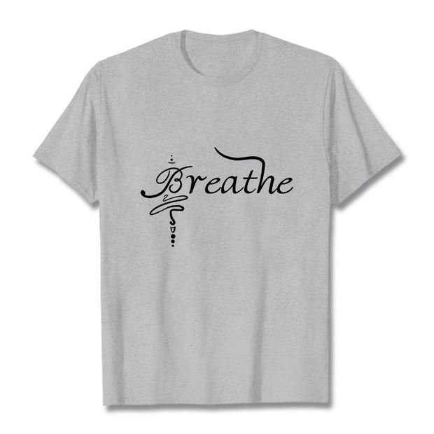Buddha Stones Breathe Word Tee T-shirt