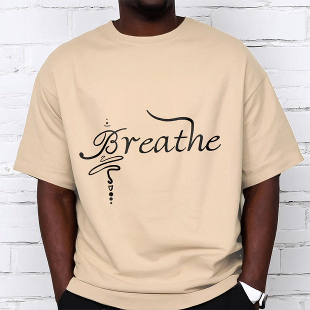 Buddha Stones Breathe Word Tee T-shirt