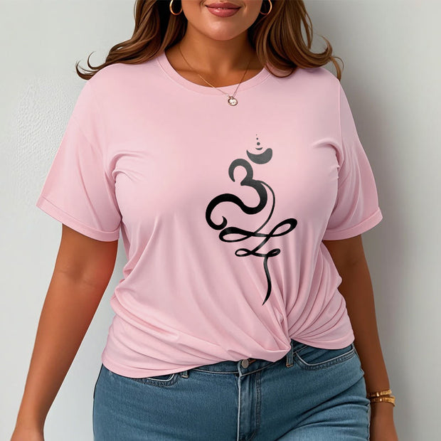 Buddha Stones OM Sanskrit Tee T-shirt