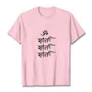 Buddha Stones OM MANTRA Sanskrit Pattern Tee T-shirt