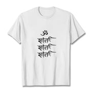 Buddha Stones OM MANTRA Sanskrit Pattern Tee T-shirt