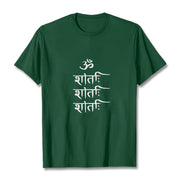 Buddha Stones OM MANTRA Sanskrit Pattern Tee T-shirt