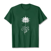 Buddha Stones Lotus OM Sanskrit Tee T-shirt