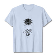 Buddha Stones Lotus OM Sanskrit Tee T-shirt
