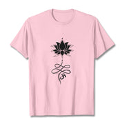 Buddha Stones Lotus OM Sanskrit Tee T-shirt