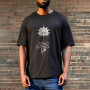 Buddha Stones Lotus OM Sanskrit Tee T-shirt