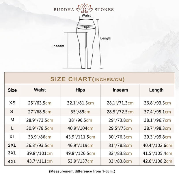 Buddha Stones Willow Leaves Lotus Pond Pattern Print Gym Leggings Women's Yoga Pants