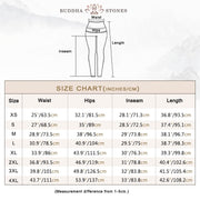 Buddha Stones Red-crowned Cranes Golden Flowers Line Pattern Print Gym Leggings Women's Yoga Pants