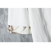 Buddha Stones Summer Chinese Frog-Button Printing Men's Plain Patchwork Half Sleeve Cotton Linen Shirt