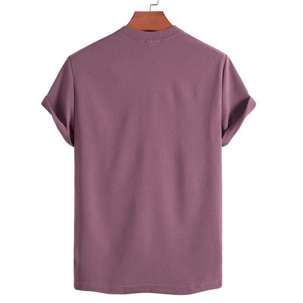 Buddha Stones Vintage Casual Plain Chinese Frog-Button Simple Design Men's Cotton Linen Shirt