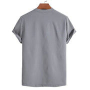 Buddha Stones Vintage Casual Plain Chinese Frog-Button Simple Design Men's Cotton Linen Shirt